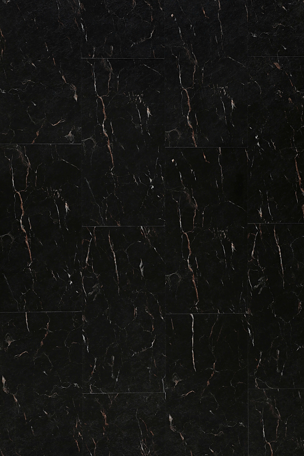 Black Marquina — Artisan Tile installed surface detail